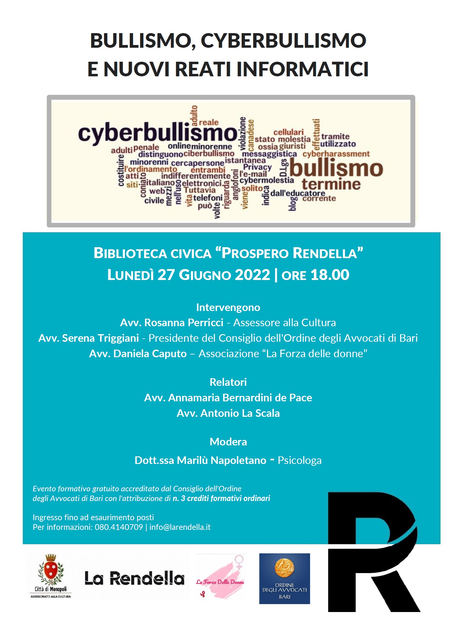 “Bullismo, Cyberbullismo E Nuovi Reati Informatici”, Seminario A ...