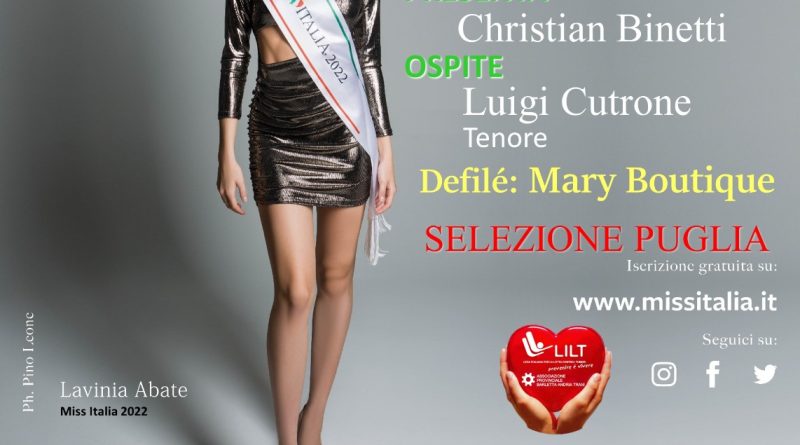 Locandina Miss Italia Circolo Unione Bari