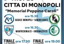 Monopoli, SABATO IL QUADRANGOLARE “MEMORIAL PEPPINO CAROLI”: IL PROGRAMMA DELL’EVENTO